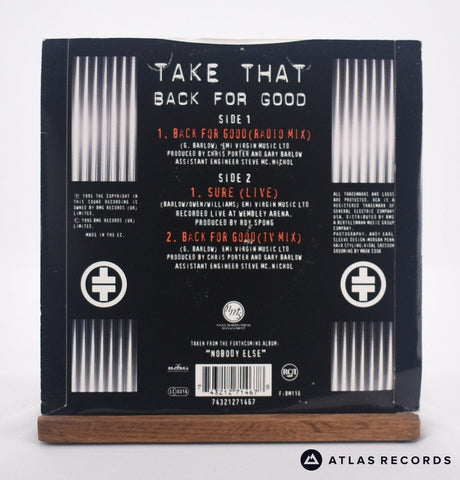 Take That - Back For Good - 7" Vinyl Record - VG+/EX