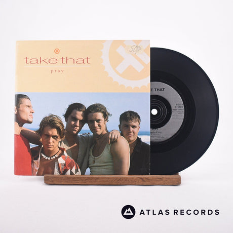 Take That Pray 7" Vinyl Record - Front Cover & Record