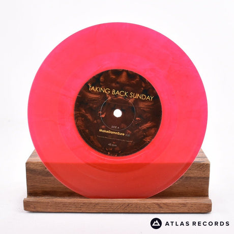 Taking Back Sunday - MakeDamnSure - Red Translucent 7" Vinyl Record - NM/VG+