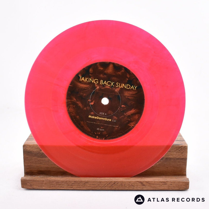 Taking Back Sunday - MakeDamnSure - Red Translucent 7" Vinyl Record - NM/VG+