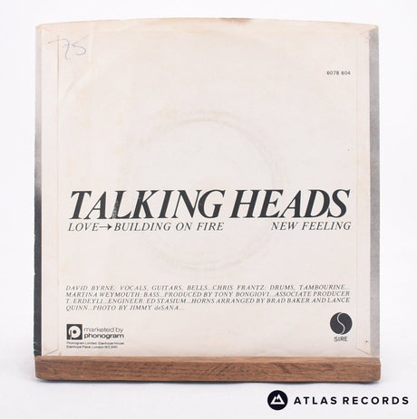 Talking Heads - Love Goes To Building On Fire - 7" Vinyl Record - VG+/VG+