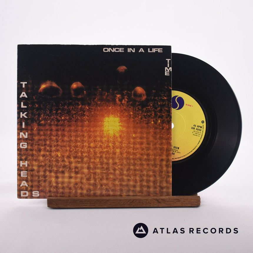 Talking Heads Once In A Lifetime 7" Vinyl Record - Front Cover & Record