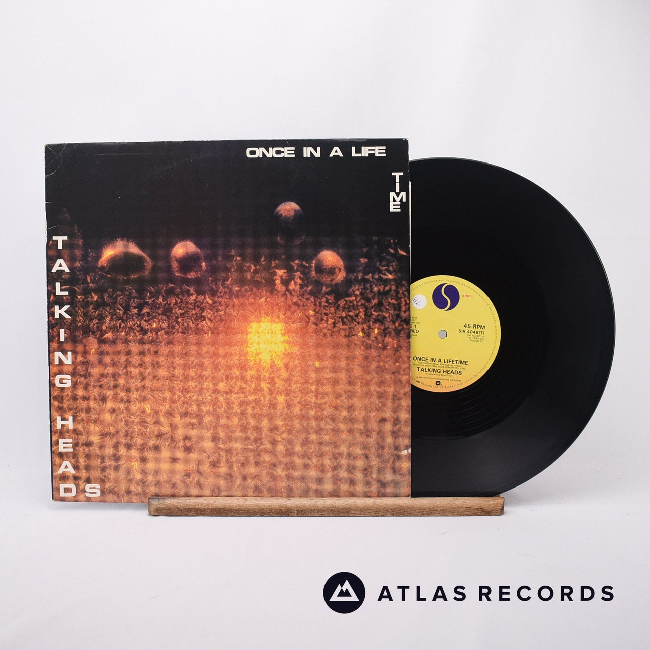 Talking Heads Once In A Lifetime 12" Vinyl Record - Front Cover & Record