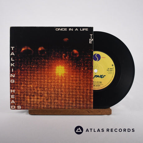 Talking Heads Once In A Lifetime 7" Vinyl Record - Front Cover & Record