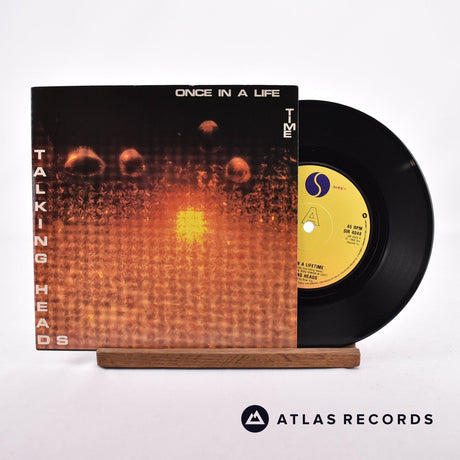 Talking Heads Once In A Lifetime 7" Vinyl Record - Front Cover & Record