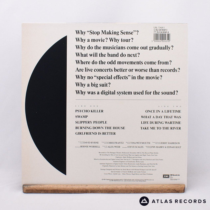 Talking Heads - Stop Making Sense - A-1 B-1 LP Vinyl Record - EX/EX