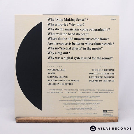 Talking Heads - Stop Making Sense - LP Vinyl Record - EX/EX