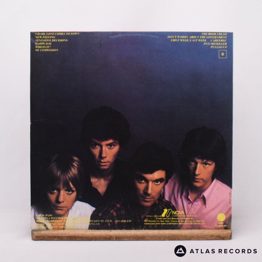 Talking Heads - Talking Heads: 77 - Lyric Sheet Portugal LP Vinyl Record - EX/EX