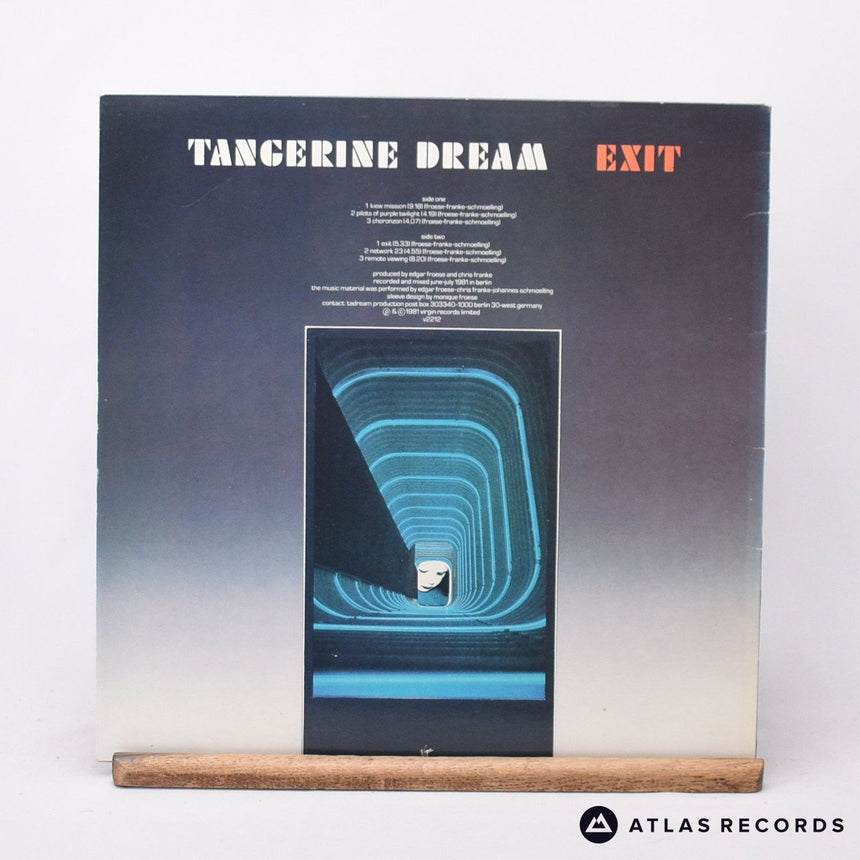 Tangerine Dream - Exit - Townhouse A2 B2 LP Vinyl Record - EX/EX