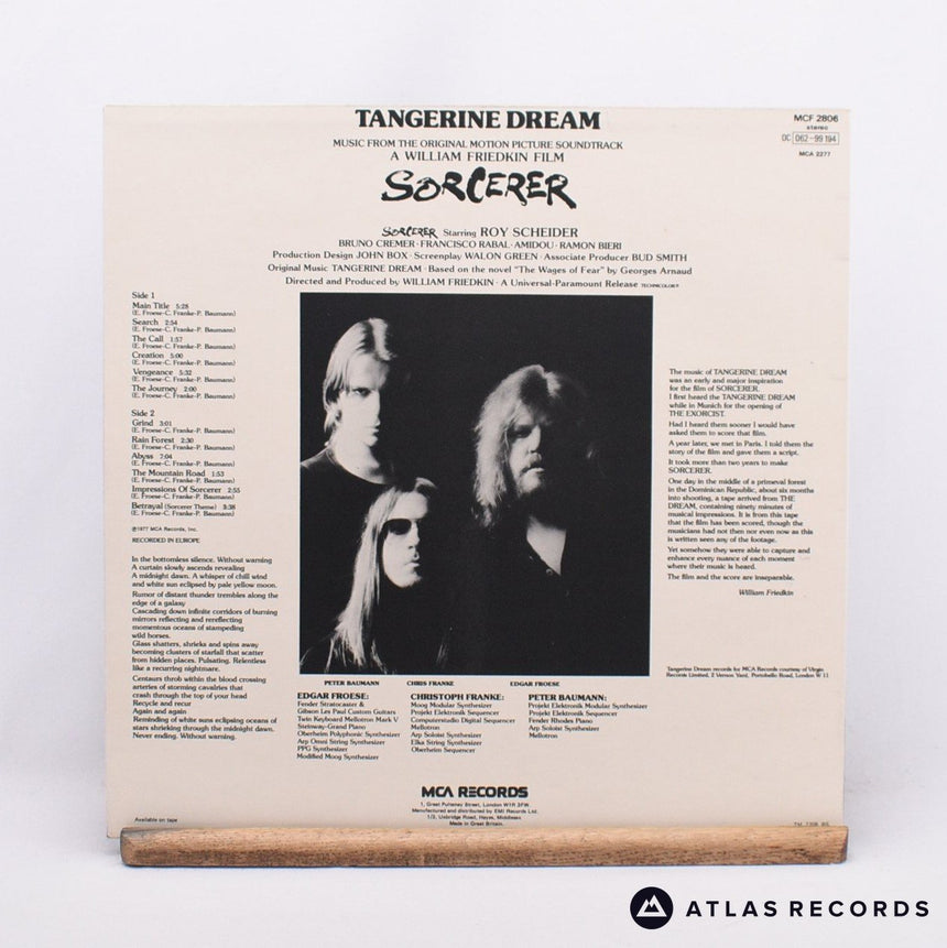 Tangerine Dream - Sorcerer - LP Vinyl Record - EX/EX