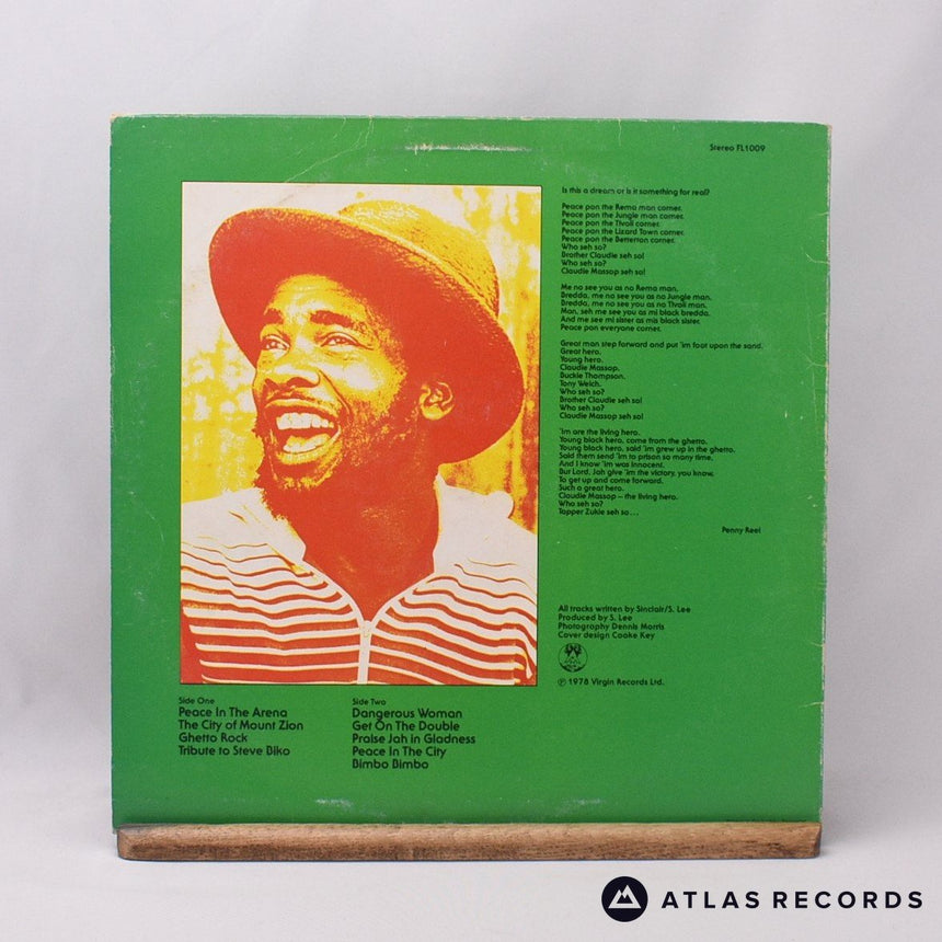 Tapper Zukie - Peace In The Ghetto - LP Vinyl Record - VG+/VG+