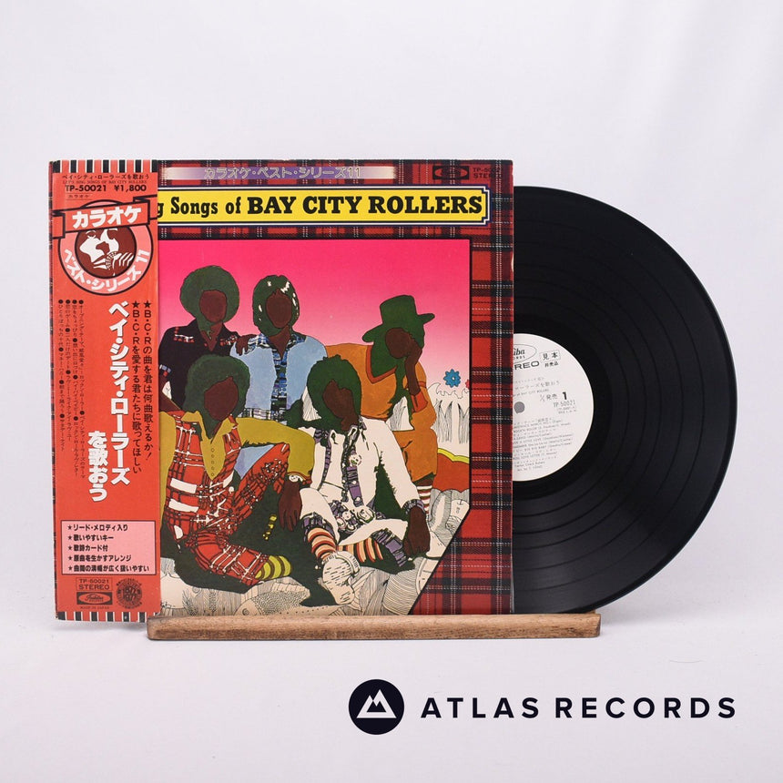 Tartan Check Rollers Let's Sing Songs Of Bay City Rollers LP Vinyl Record - Front Cover & Record