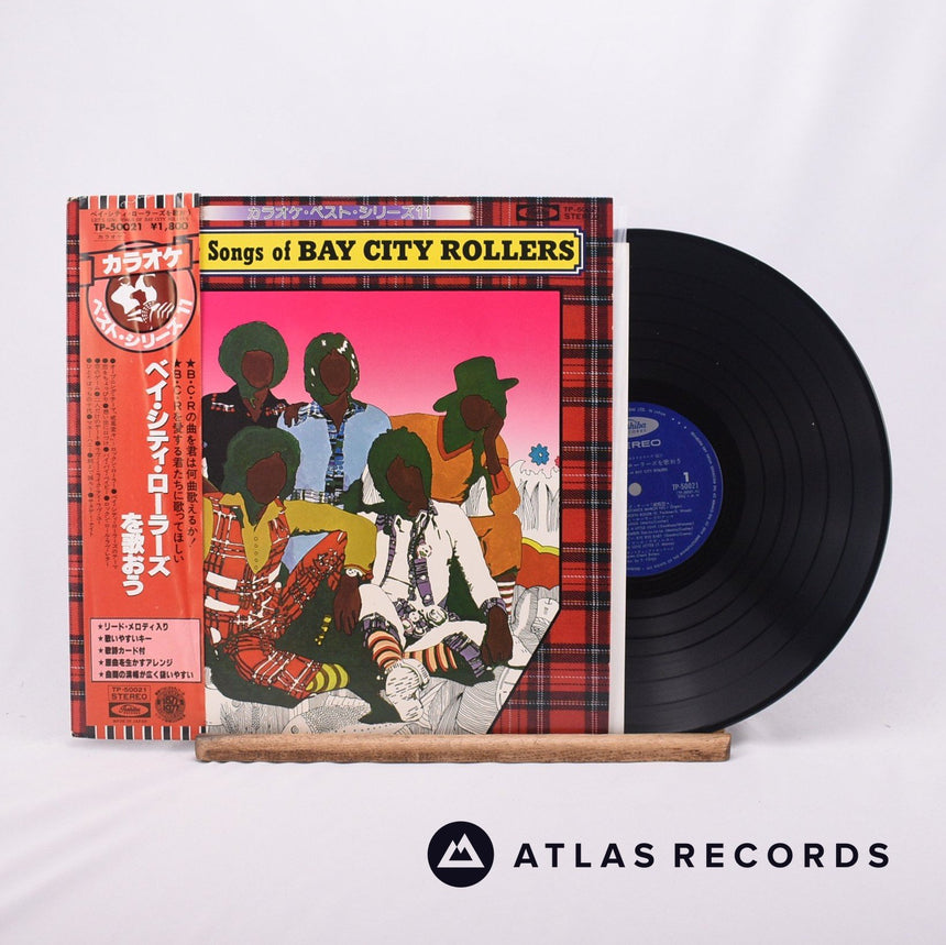 Tartan Check Rollers Let's Sing Songs Of Bay City Rollers LP Vinyl Record - Front Cover & Record