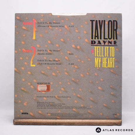 Taylor Dayne - Tell It To My Heart - 12" Vinyl Record - EX/VG+