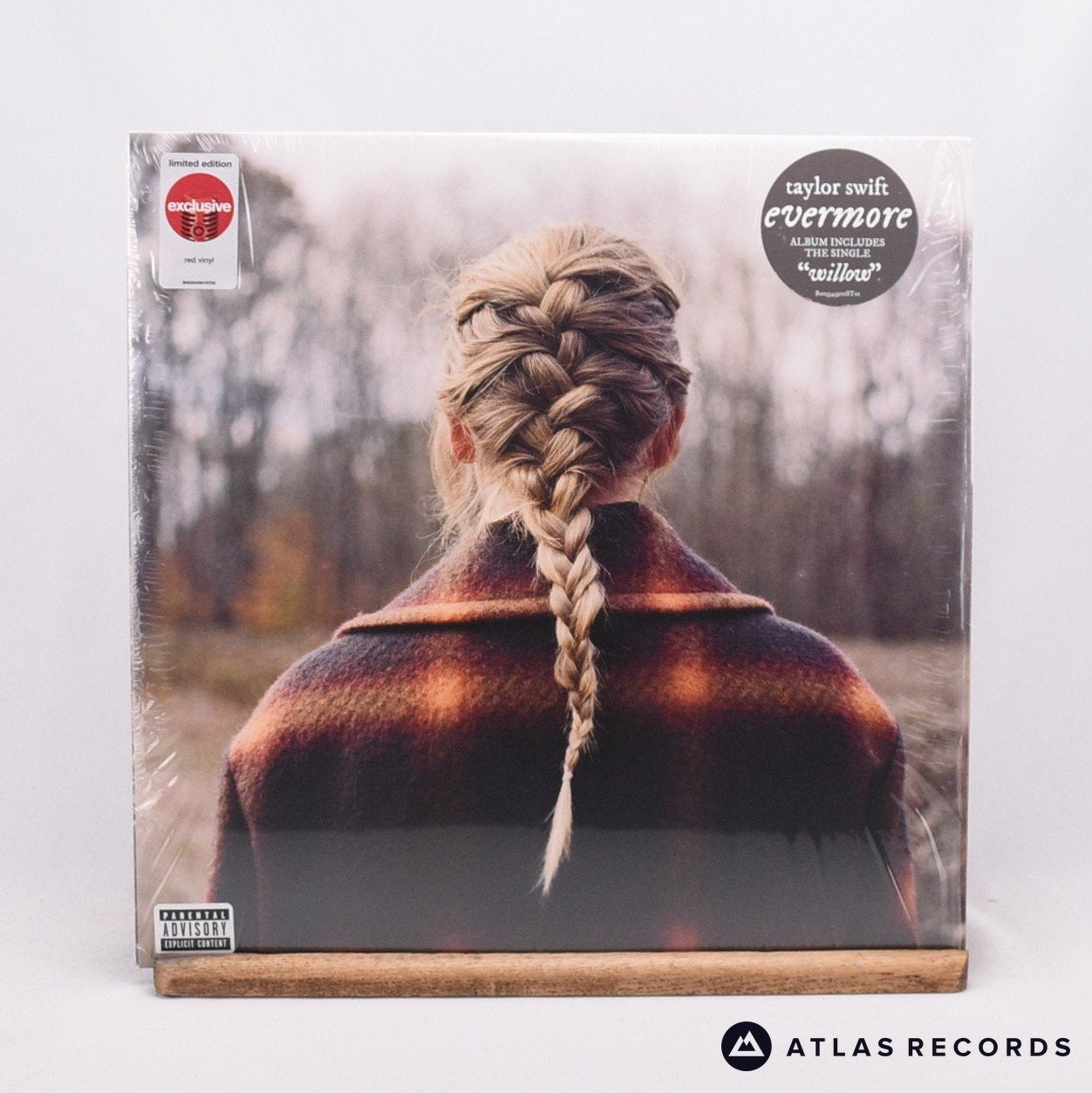 Taylor Swift Evermore Double LP Vinyl Record - Front Cover & Record