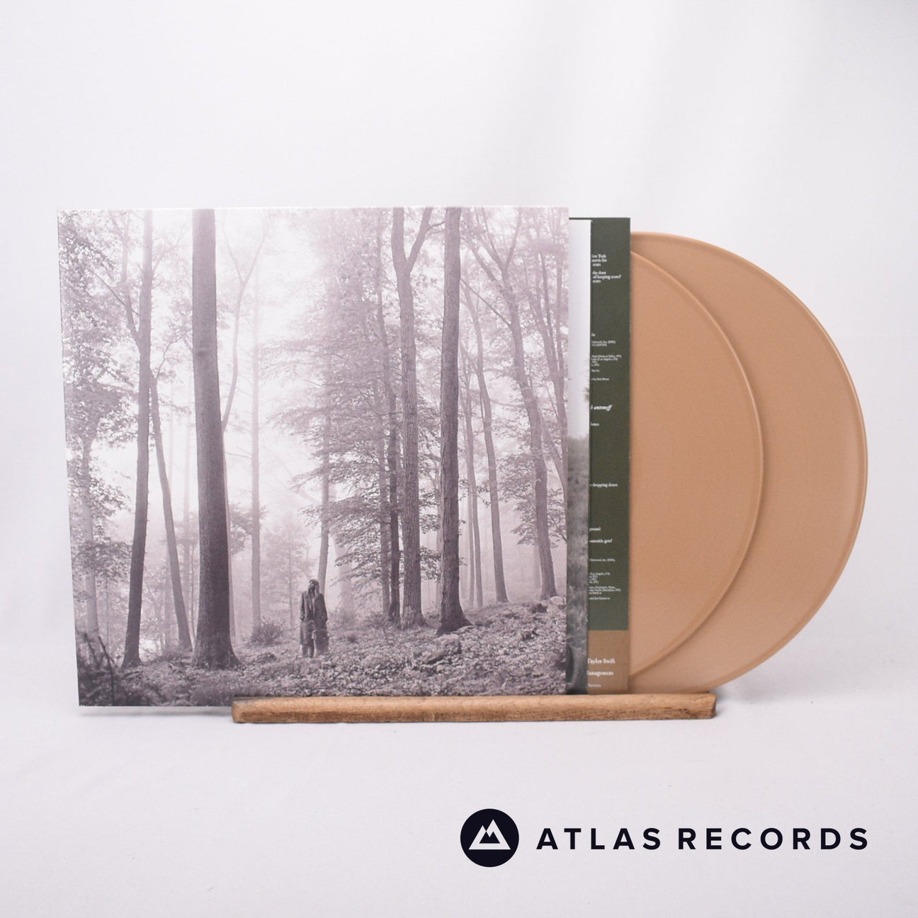 Taylor Swift Folklore 2 x LP Vinyl Record - Front Cover & Record