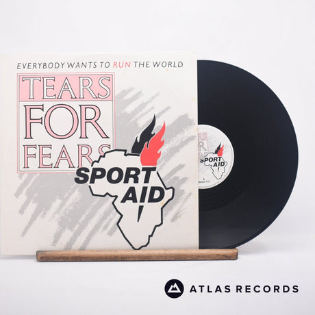 Tears For Fears Everybody Wants To Run The World 12" Vinyl Record - Front Cover & Record