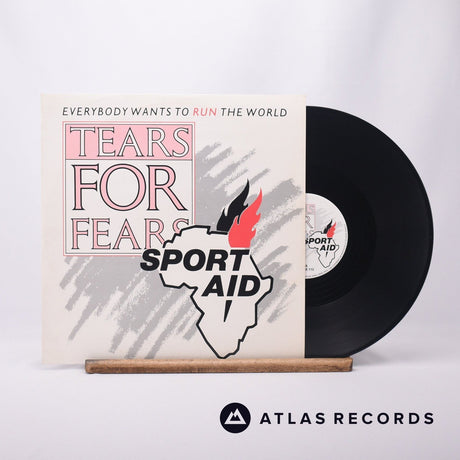 Tears For Fears Everybody Wants To Run The World 12" Vinyl Record - Front Cover & Record