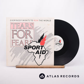 Tears For Fears Everybody Wants To Run The World 12" Vinyl Record - Front Cover & Record