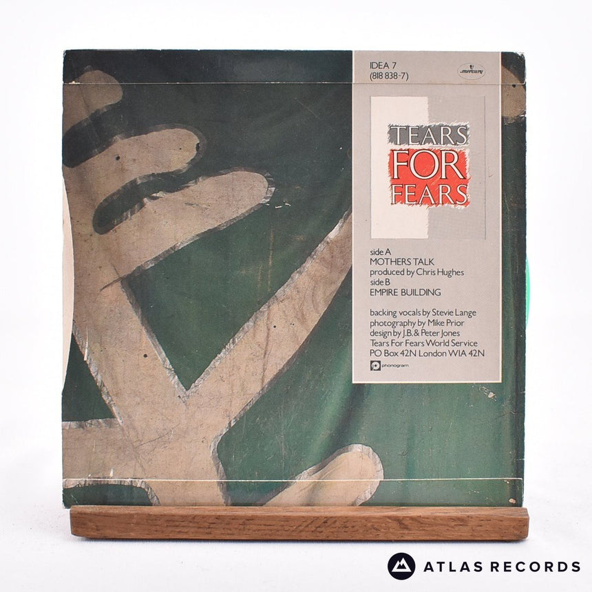 Tears For Fears - Mothers Talk - Green Limited Edition 7" Vinyl Record - VG+/VG+