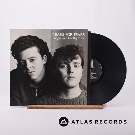 Tears For Fears Songs From The Big Chair LP Vinyl Record - Front Cover & Record