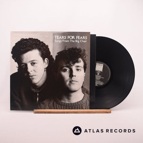 Tears For Fears Songs From The Big Chair LP Vinyl Record - Front Cover & Record