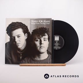 Tears For Fears Songs From The Big Chair LP Vinyl Record - Front Cover & Record