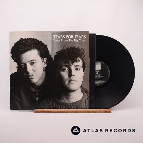 Tears For Fears Songs From The Big Chair LP Vinyl Record - Front Cover & Record