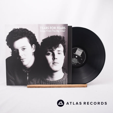 Tears For Fears Songs From The Big Chair LP Vinyl Record - Front Cover & Record