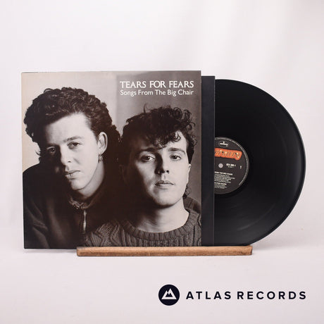 Tears For Fears Songs From The Big Chair LP Vinyl Record - Front Cover & Record