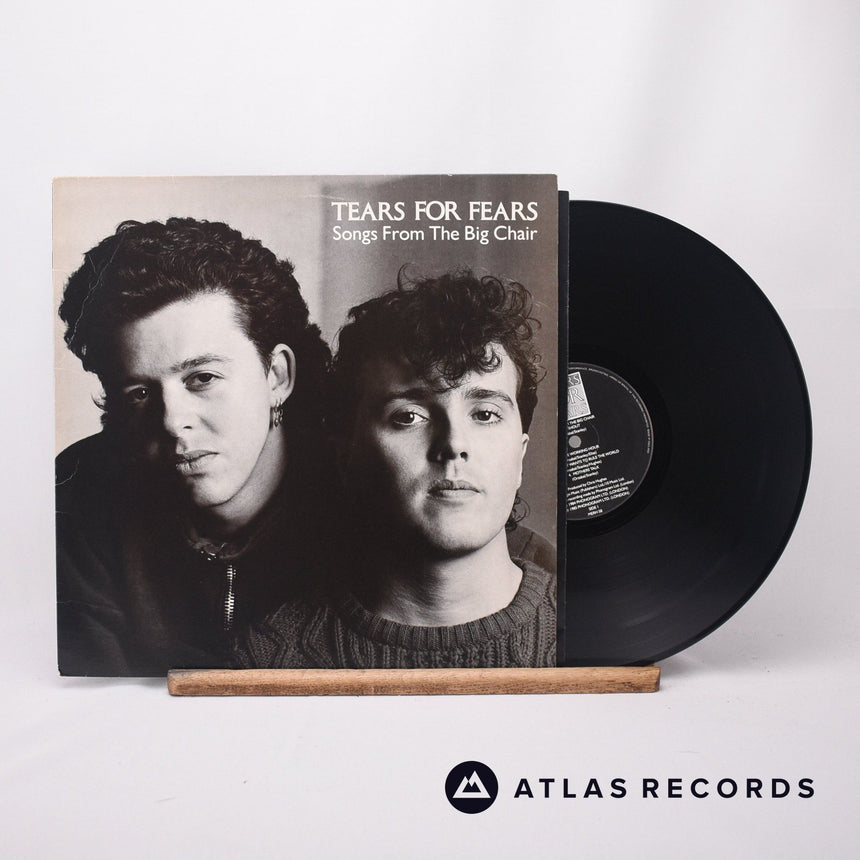 Tears For Fears Songs From The Big Chair LP Vinyl Record - Front Cover & Record