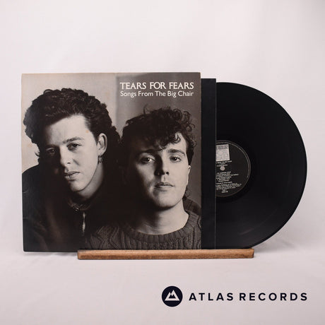 Tears For Fears Songs From The Big Chair LP Vinyl Record - Front Cover & Record