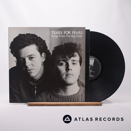 Tears For Fears Songs From The Big Chair LP Vinyl Record - Front Cover & Record