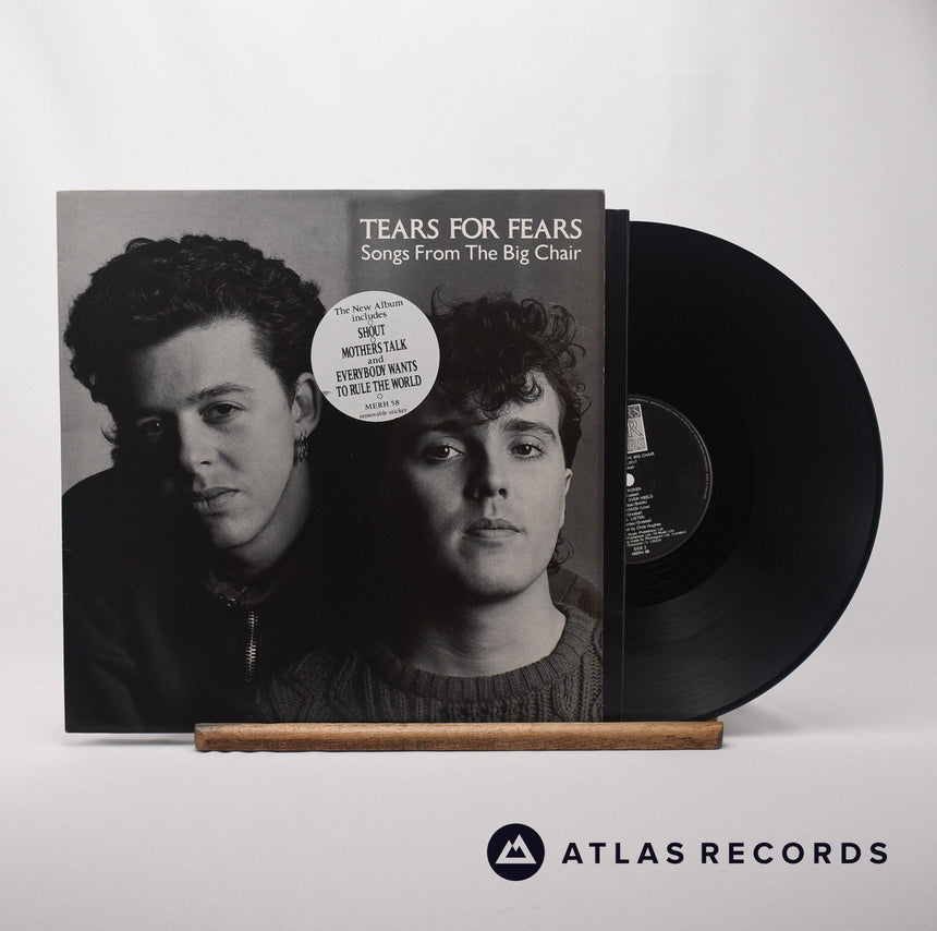 Tears For Fears Songs From The Big Chair LP Vinyl Record - Front Cover & Record