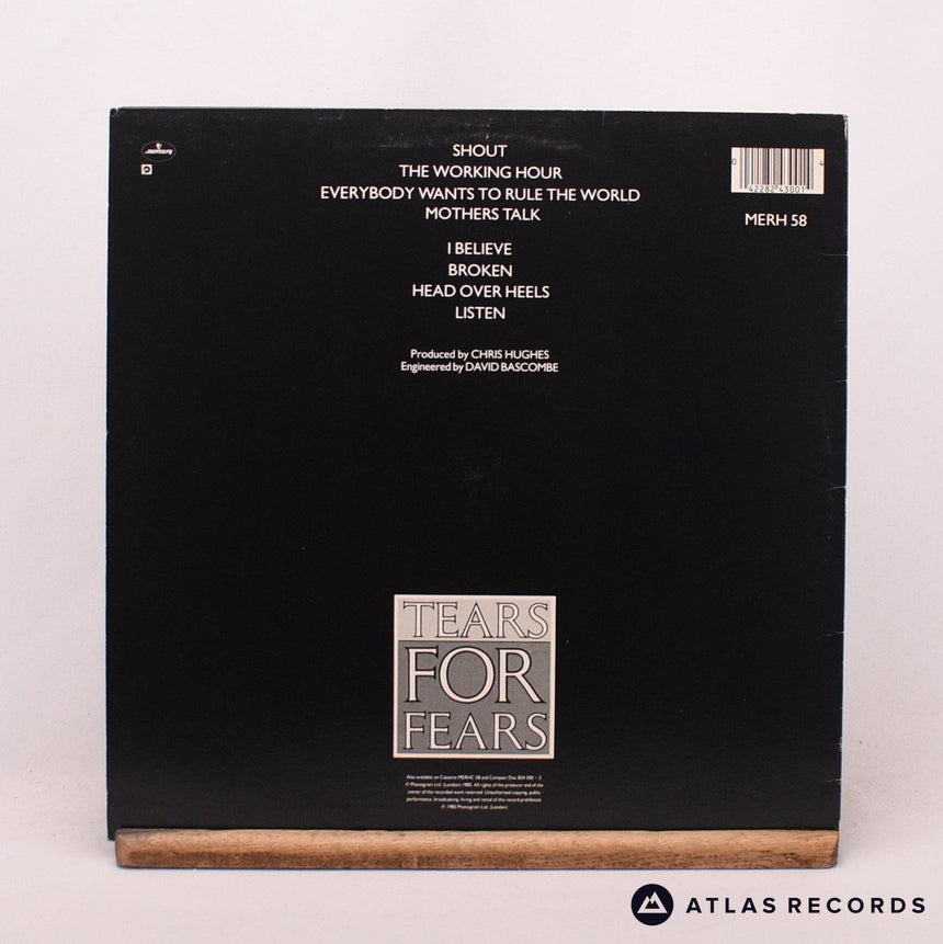 Tears For Fears - Songs From The Big Chair - A//2 B//2 LP Vinyl Record - EX/EX