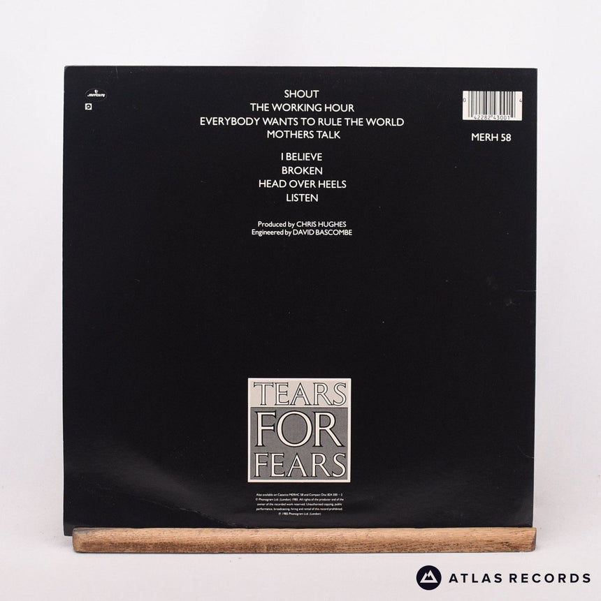 Tears For Fears - Songs From The Big Chair - A//1 B//3 LP Vinyl Record - EX/EX