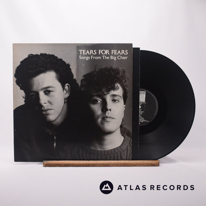 Tears For Fears Songs From The Big Chair LP Vinyl Record - Front Cover & Record