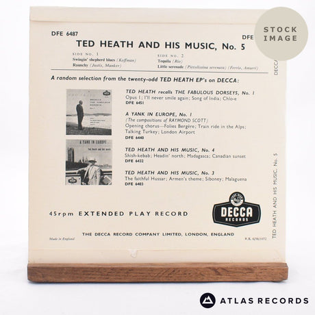 Ted Heath And His Music No.5 7" Vinyl Record - Reverse Of Sleeve