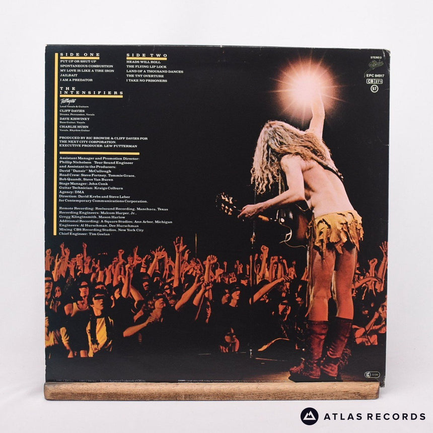 Ted Nugent - Intensities In 10 Cities - LP Vinyl Record - EX/EX