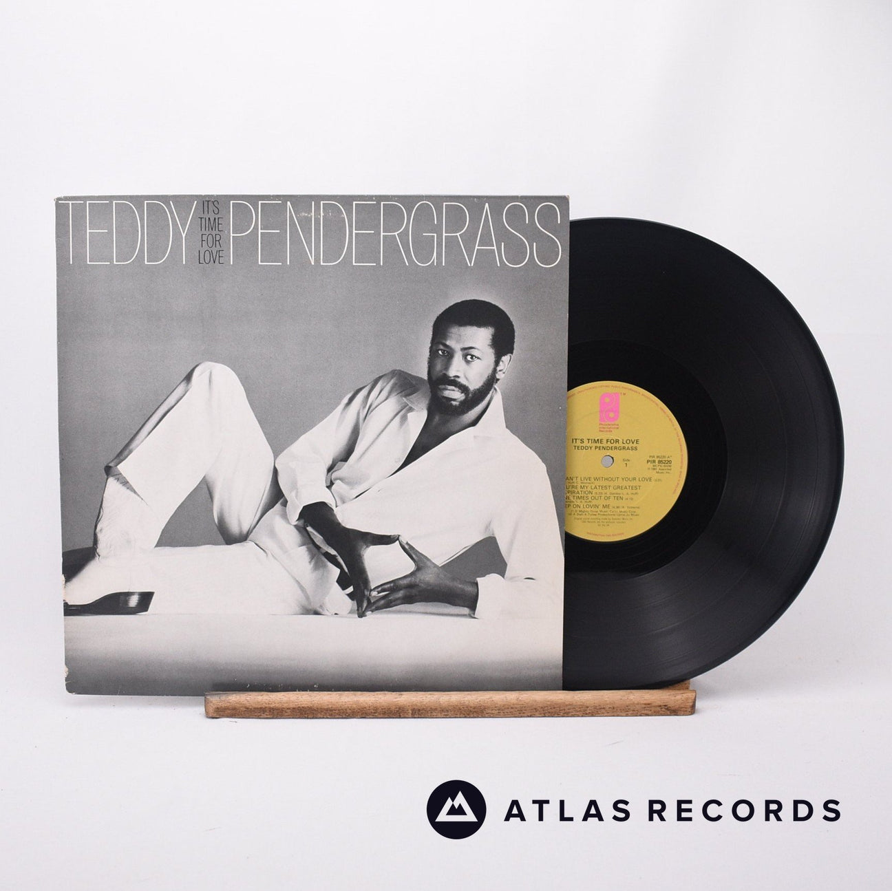 Teddy Pendergrass It's Time For Love LP Vinyl Record - Front Cover & Record