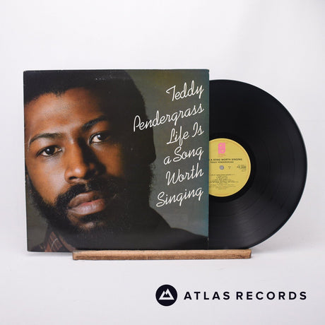 Teddy Pendergrass Life Is A Song Worth Singing LP Vinyl Record - Front Cover & Record
