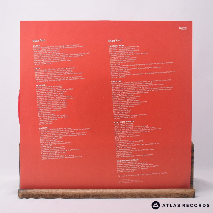 Television - Adventure - Red Lyric Sheet A1 B1 LP Vinyl Record - EX/EX