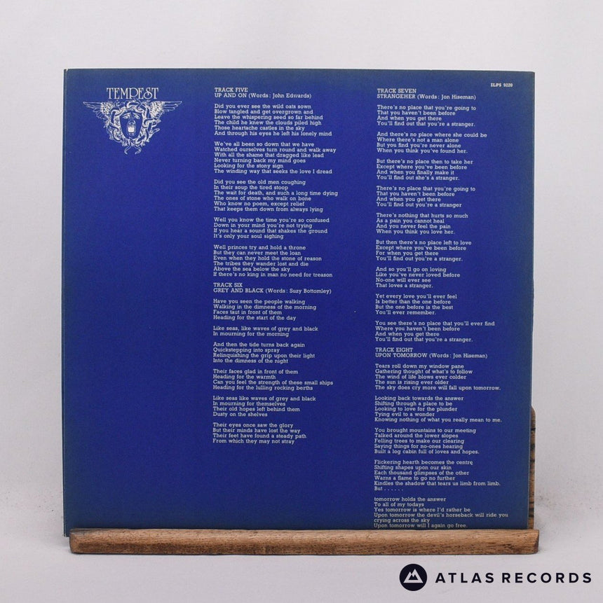 Tempest - Tempest - Envelope Sleeve A-3 B2 LP Vinyl Record - VG+/EX