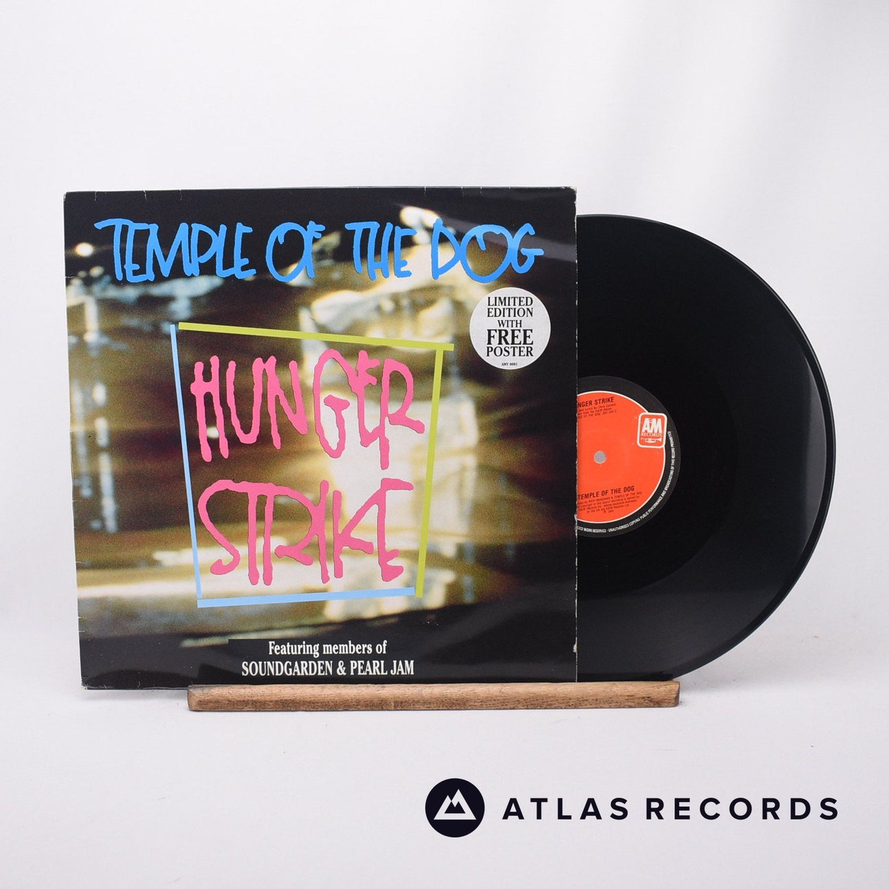 Temple Of The Dog Hunger Strike 12" Vinyl Record - Front Cover & Record