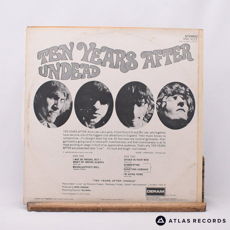 Ten Years After - Ten Years After Undead - Stereo 1W 1W LP Vinyl Record - VG+/EX