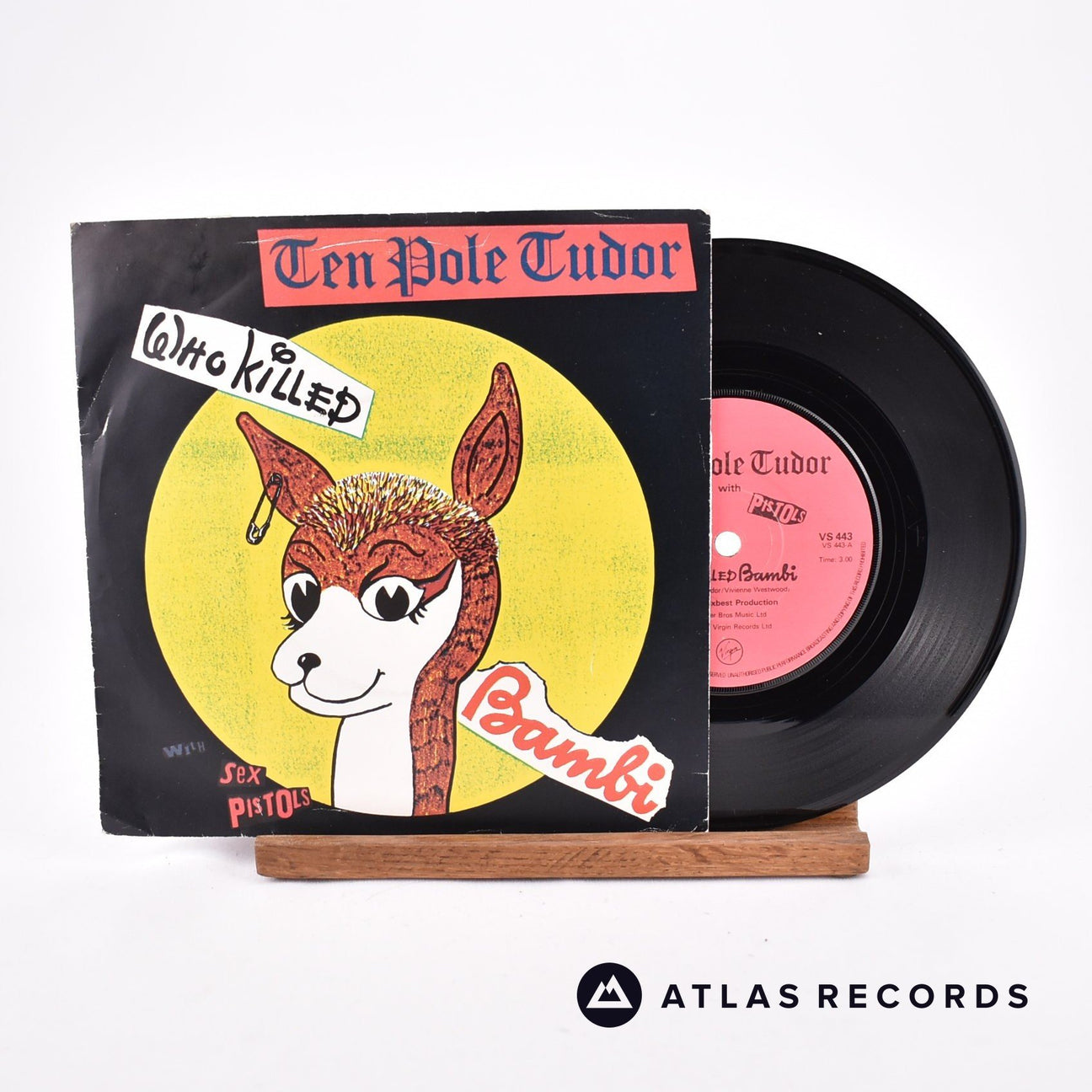 Tenpole Tudor Who Killed Bambi 7" Vinyl Record - Front Cover & Record