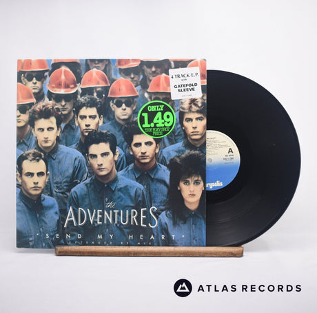 The Adventures Send My Heart 12" Vinyl Record - Front Cover & Record