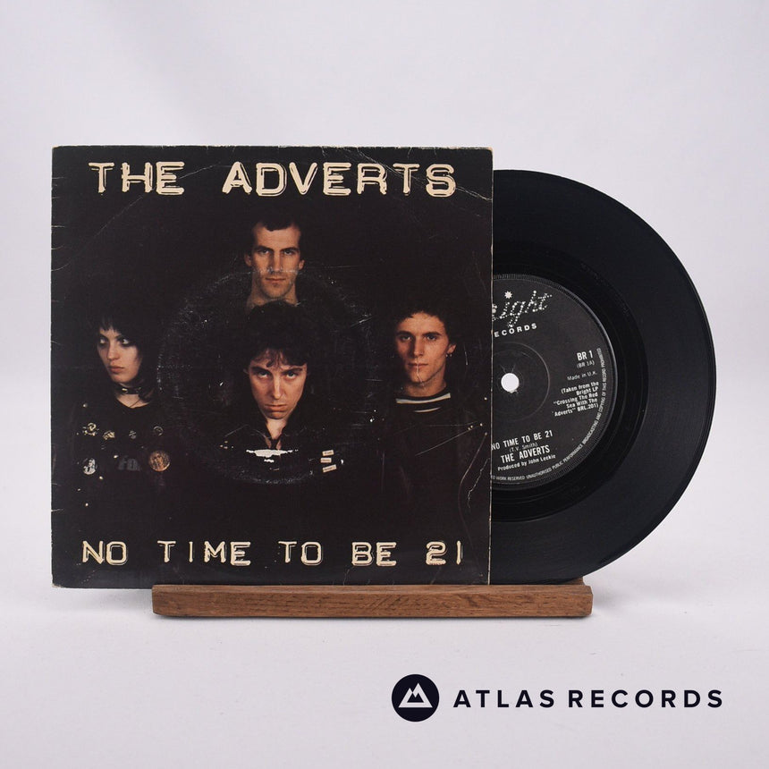 The Adverts No Time To Be 21 7" Vinyl Record - Front Cover & Record