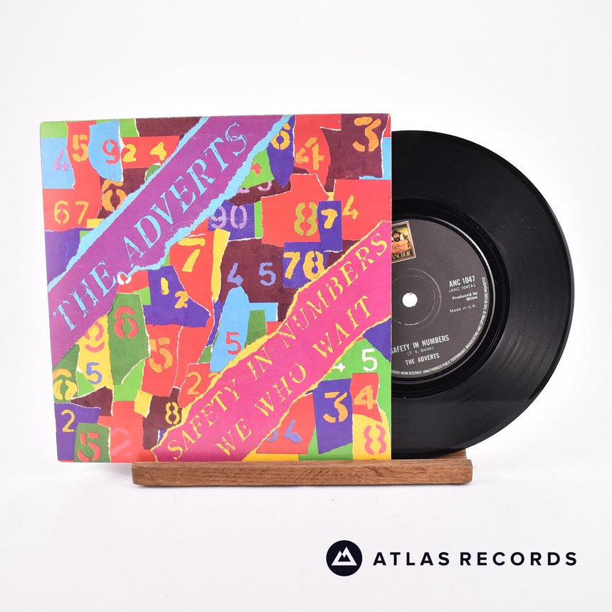 The Adverts Safety In Numbers 7" Vinyl Record - Front Cover & Record