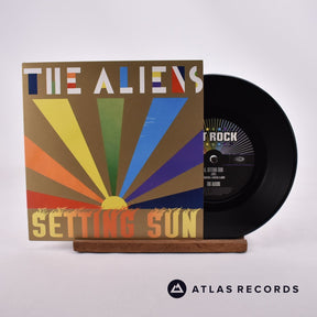 The Aliens Setting Sun 7" Vinyl Record - Front Cover & Record